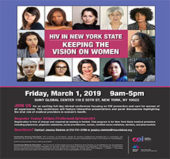 Register Today! HIV in New York State: Keeping the Vision on Women